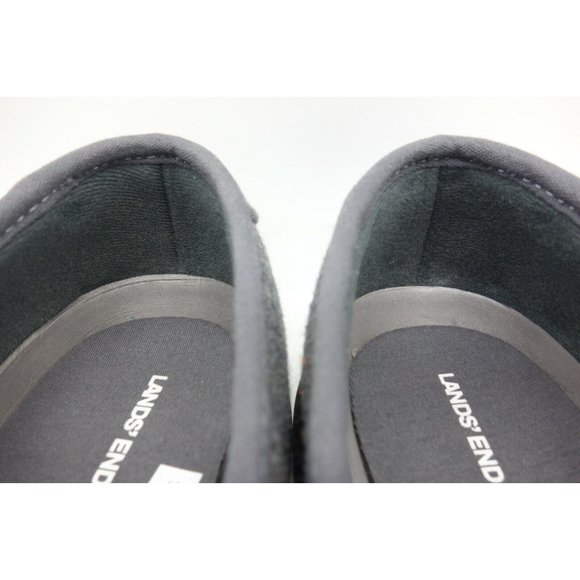 Lands End Gray Casual Slip On Moc Toe Loafers Shoes Men\'s 9 EE
